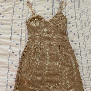 Gold Sequined Abercrombie & Fitch Mini Dress